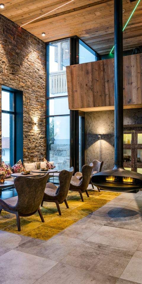 Wellness Hotel Innenarchitektur köck + bachler Lounge