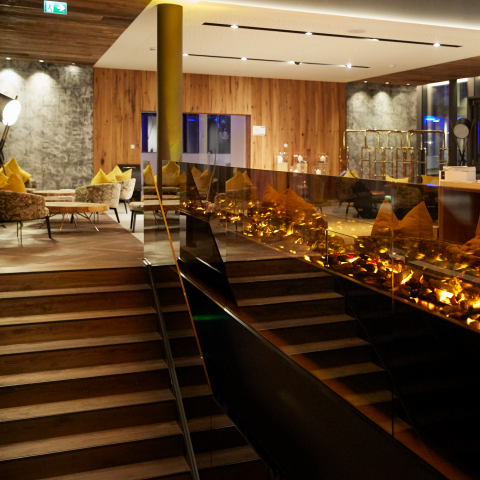 Rezeption Wellness Hotel Innenarchitektur