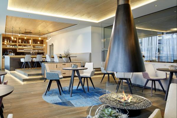 Bar Lounge Kamin Design Lifestyle