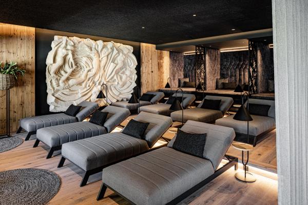 Ruheraum Lounge Innenarchitektur Südtirol Design