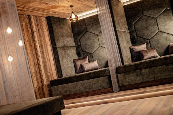 Ruheraum Lounge Innenarchitektur Südtirol Design